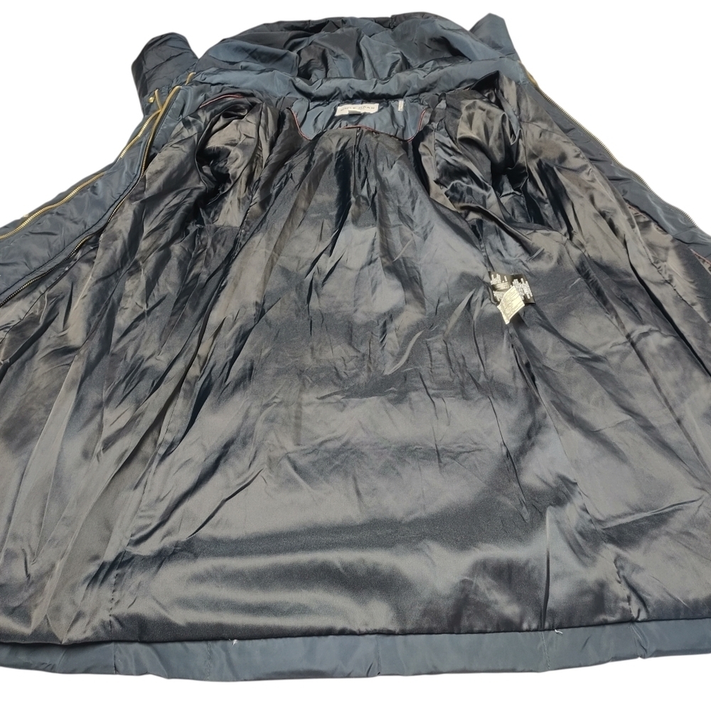 Cole Haan Signature Women's Black Hooded Down/ Feather Zip Jacket  Size Large - Picture 5 of 7